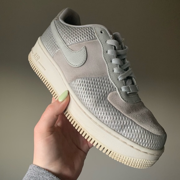 Nike Air Force 1 Up Step Low Metallic Mesh - Picture 1 of 7